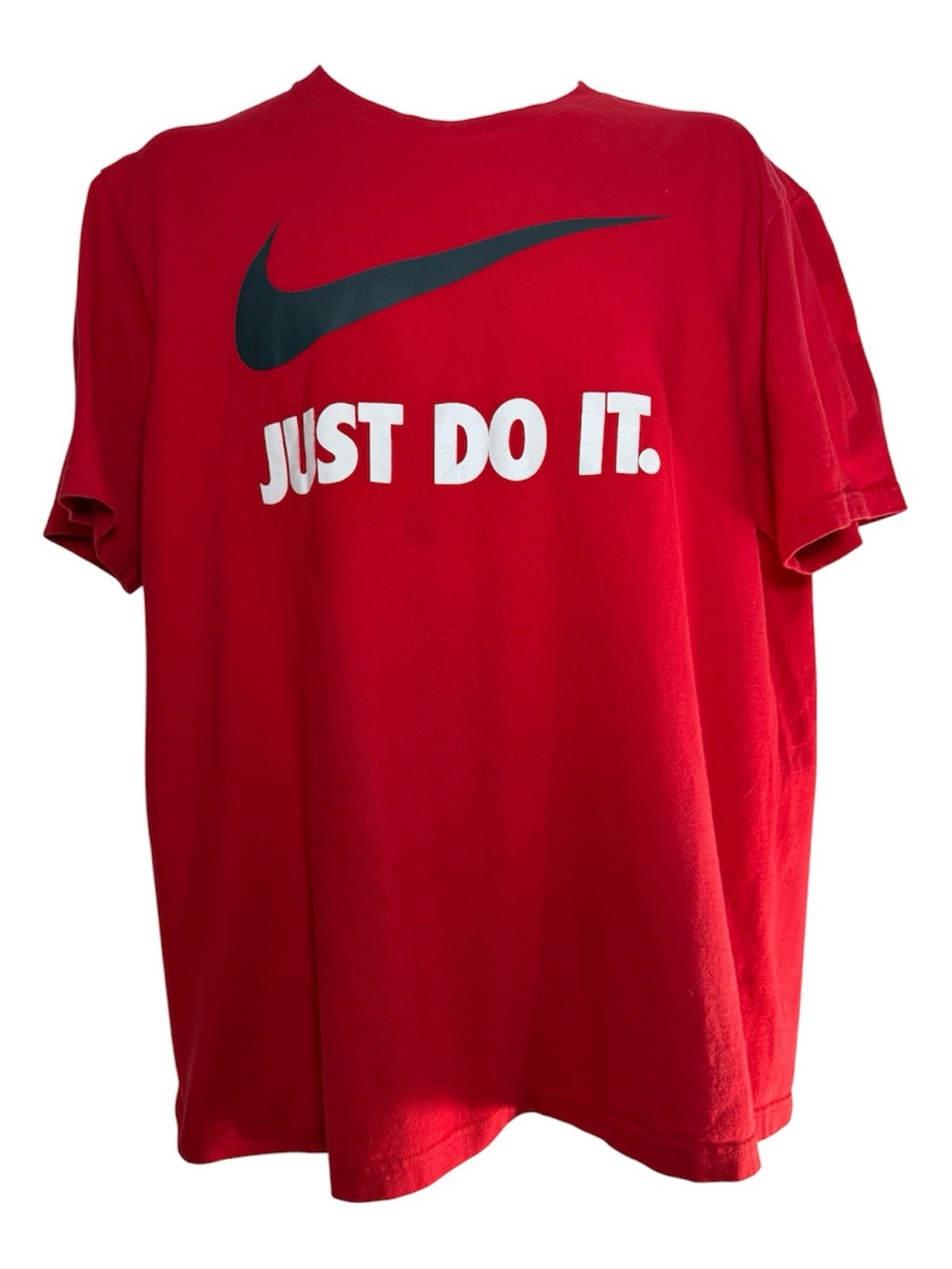 Nike Red 'Just Do It.' Swoosh Graphic Tee Men’s XL Regular Fit Vintage Streetwe